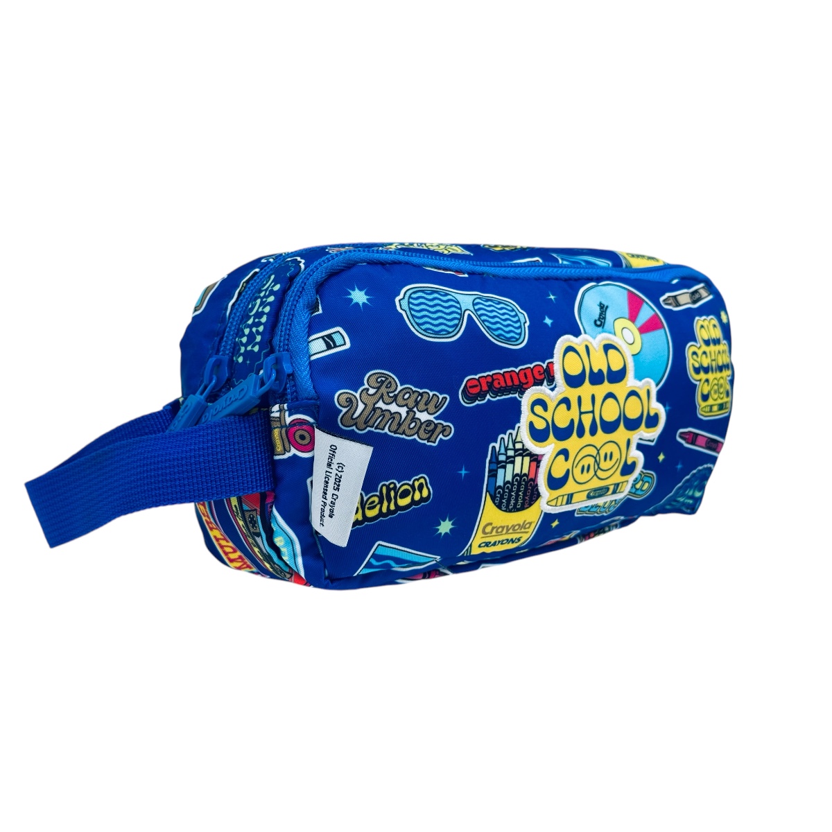 Lapicera Escolar Crayola Color Azul Con Doble Compartimiento