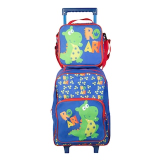 Foto 2 | Mochila Escolar Niño Mima2 Dinosaurio Roar + Lonchera Antiderrapante + Tóper + Botella + Lapicera