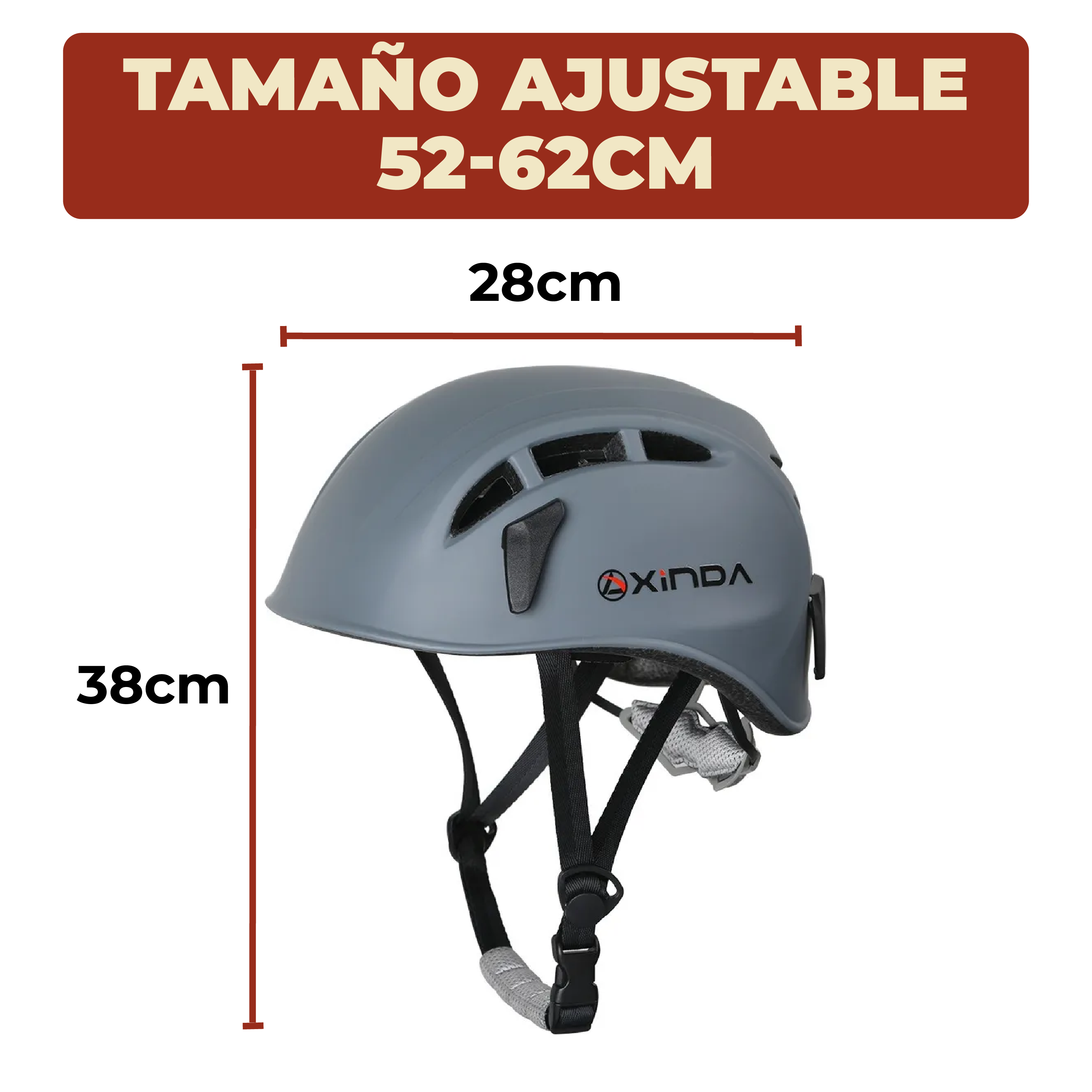 Foto 7 pulgar | Casco Protector De Escalada y Alpinismo color Gris
