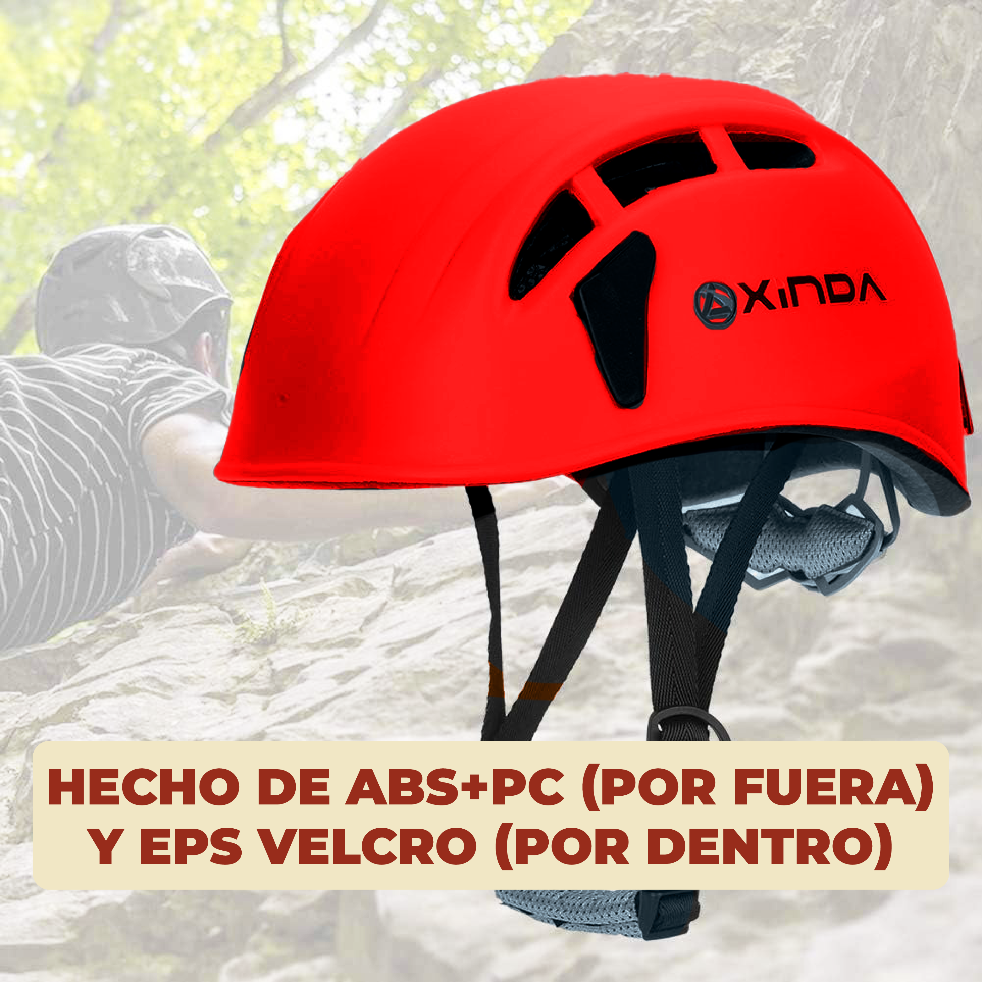 Foto 4 | Casco Protector De Escalada Y Alpinismo Color Rojo