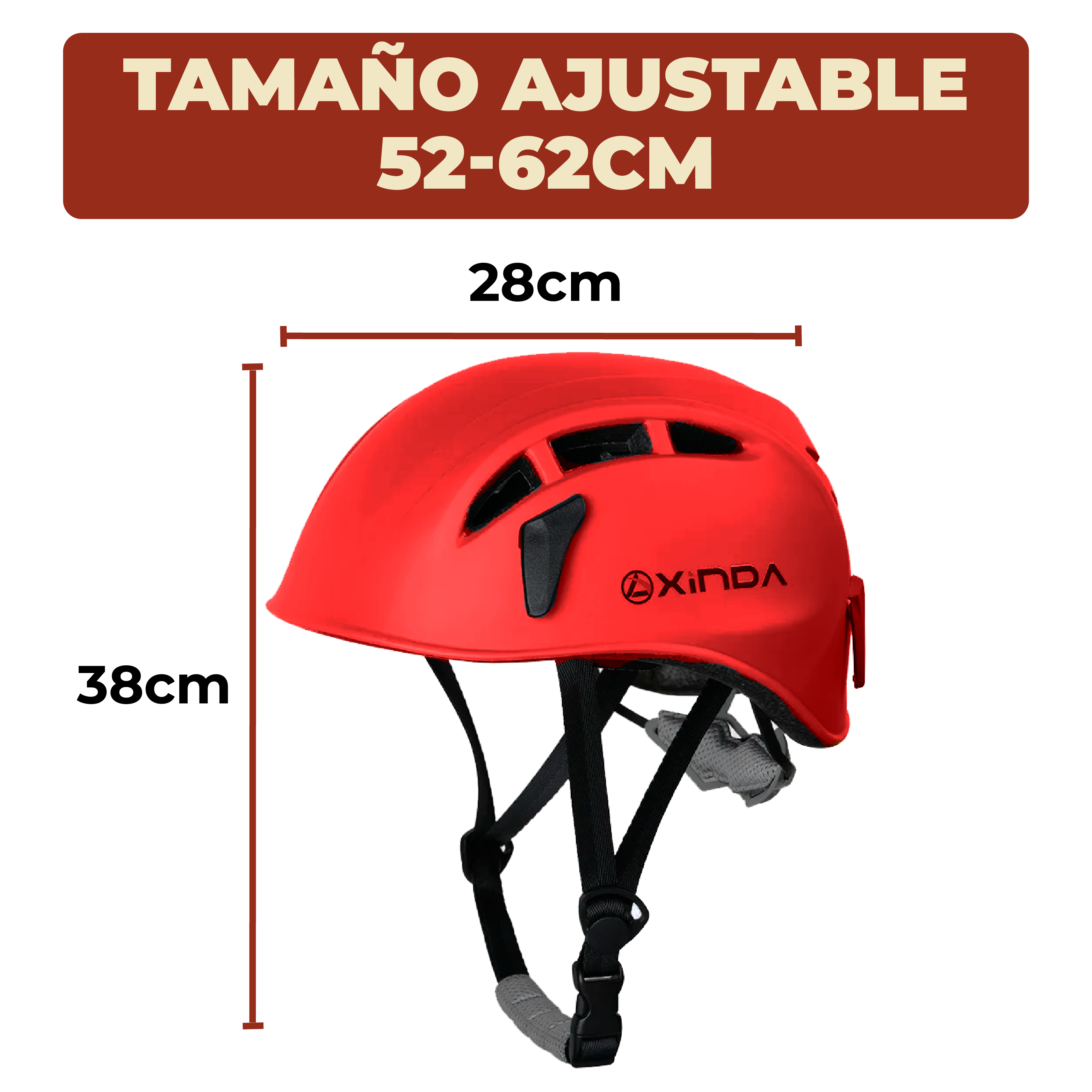 Foto 6 | Casco Protector De Escalada Y Alpinismo Color Rojo