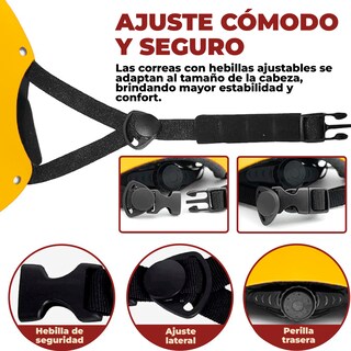 Foto 3 | Casco Ajustable Protector Para Escalada Color Amarillo Talla M