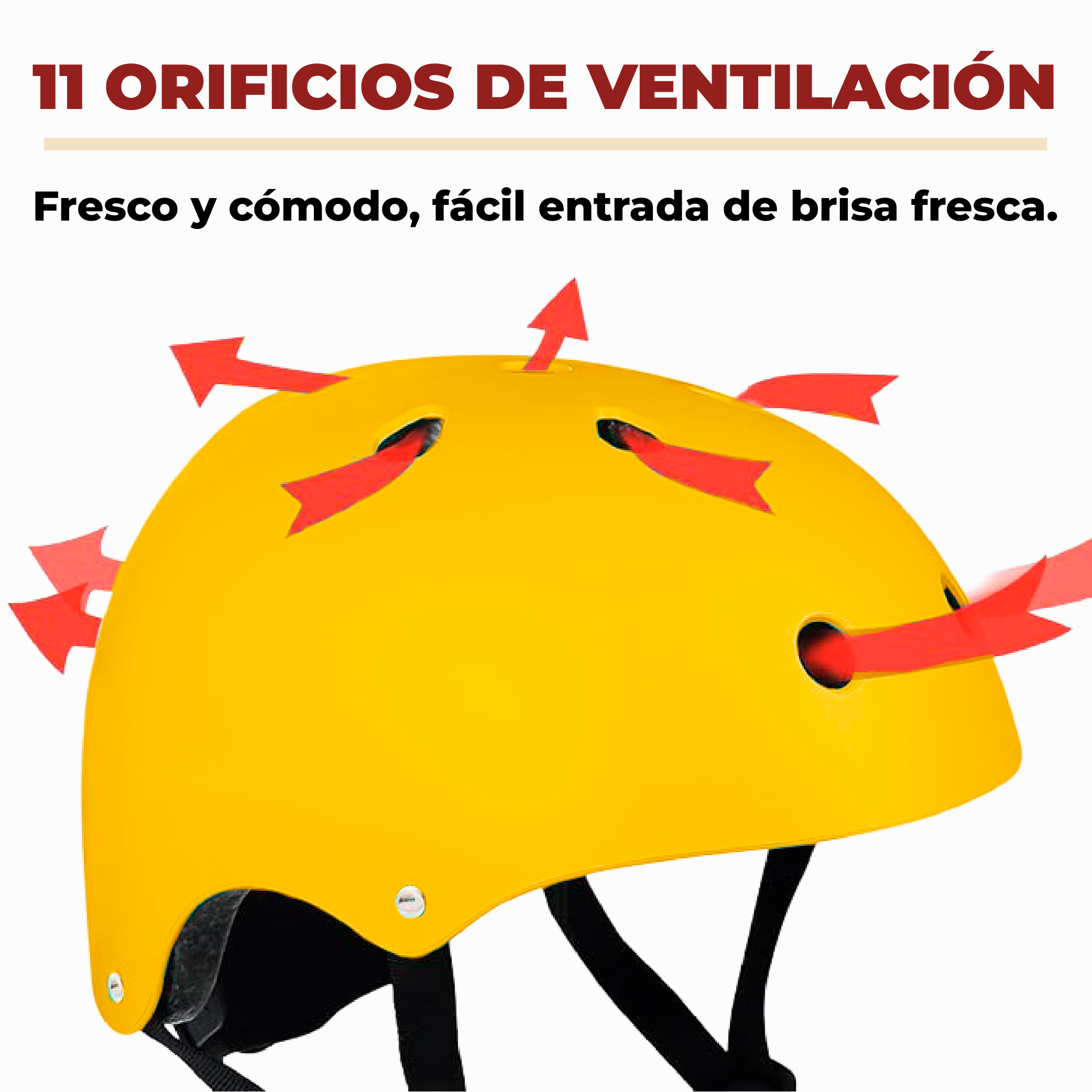Foto 6 pulgar | Casco Ajustable Protector Para Escalada Color Amarillo Talla M