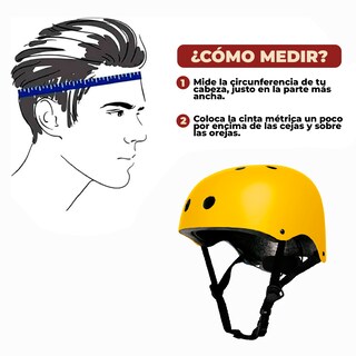 Foto 6 | Casco Ajustable Protector Para Escalada Color Amarillo Talla M