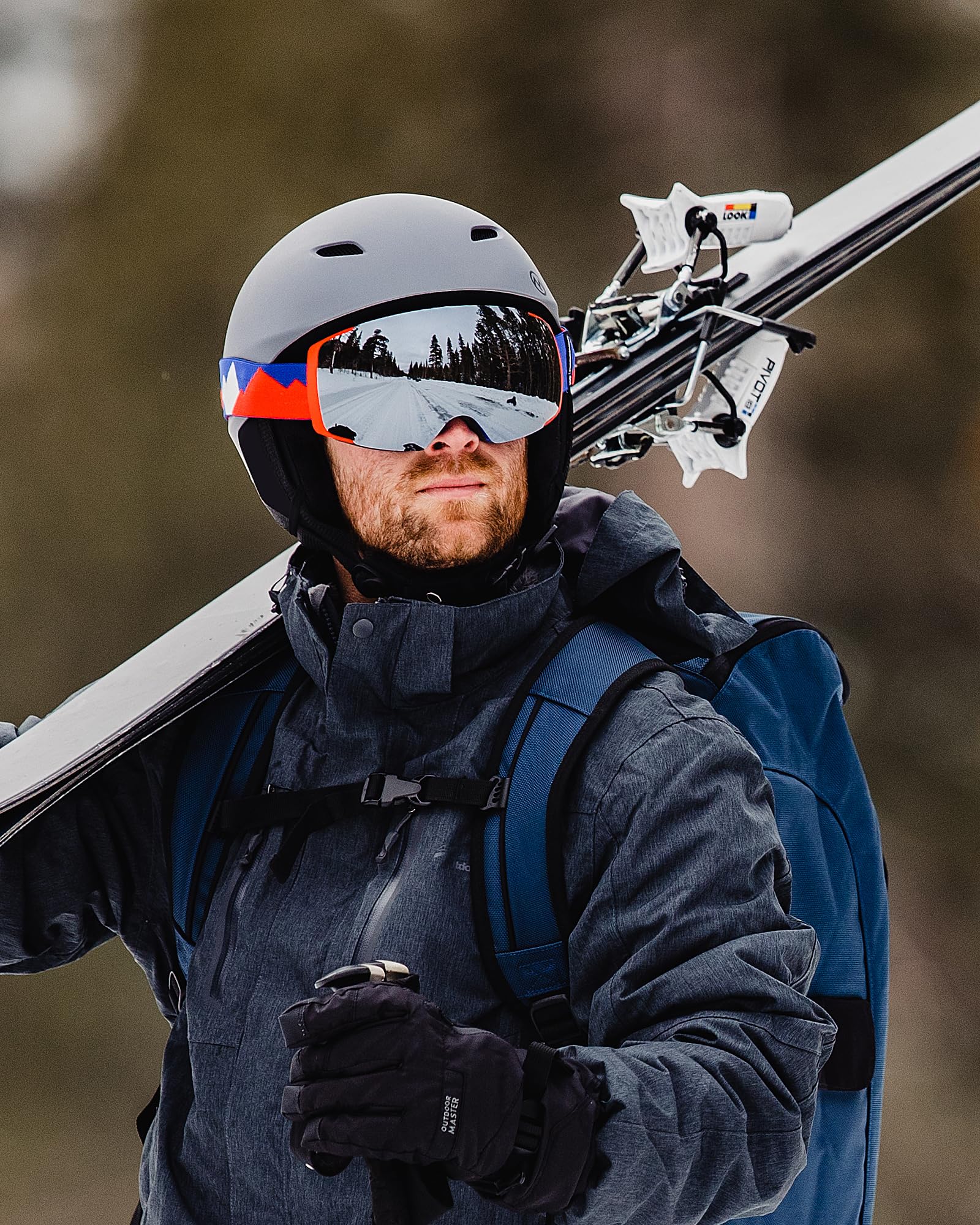 Foto 6 | Casco De Esquí Outdoormaster Kelvin Para Hombres, Mujeres Y Jóvenes - Gris - Venta Internacional.