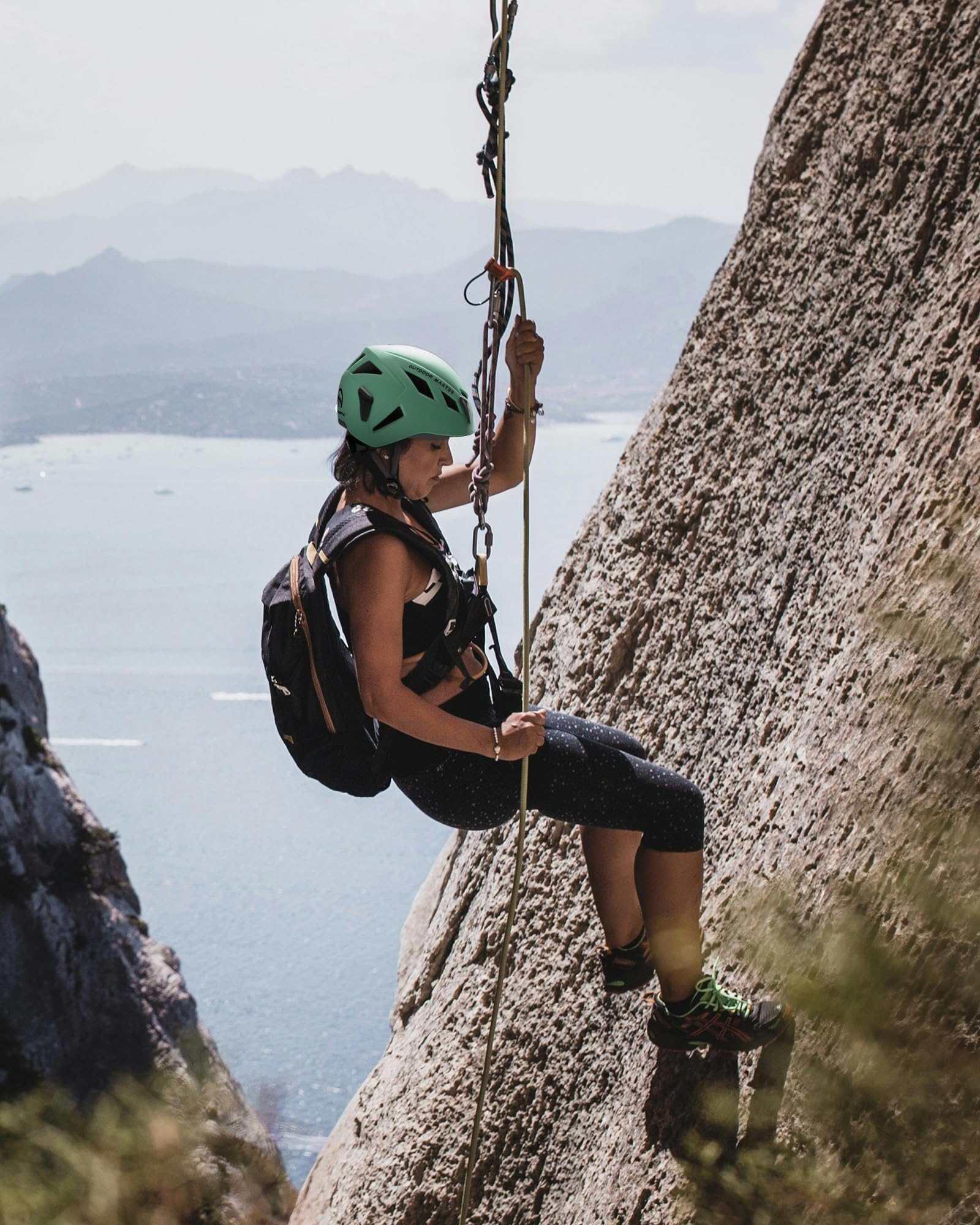 Foto 7 pulgar | Casco De Escalada Outdoormaster Rock Para Adultos, Ajustable, 290 G - Venta Internacional.
