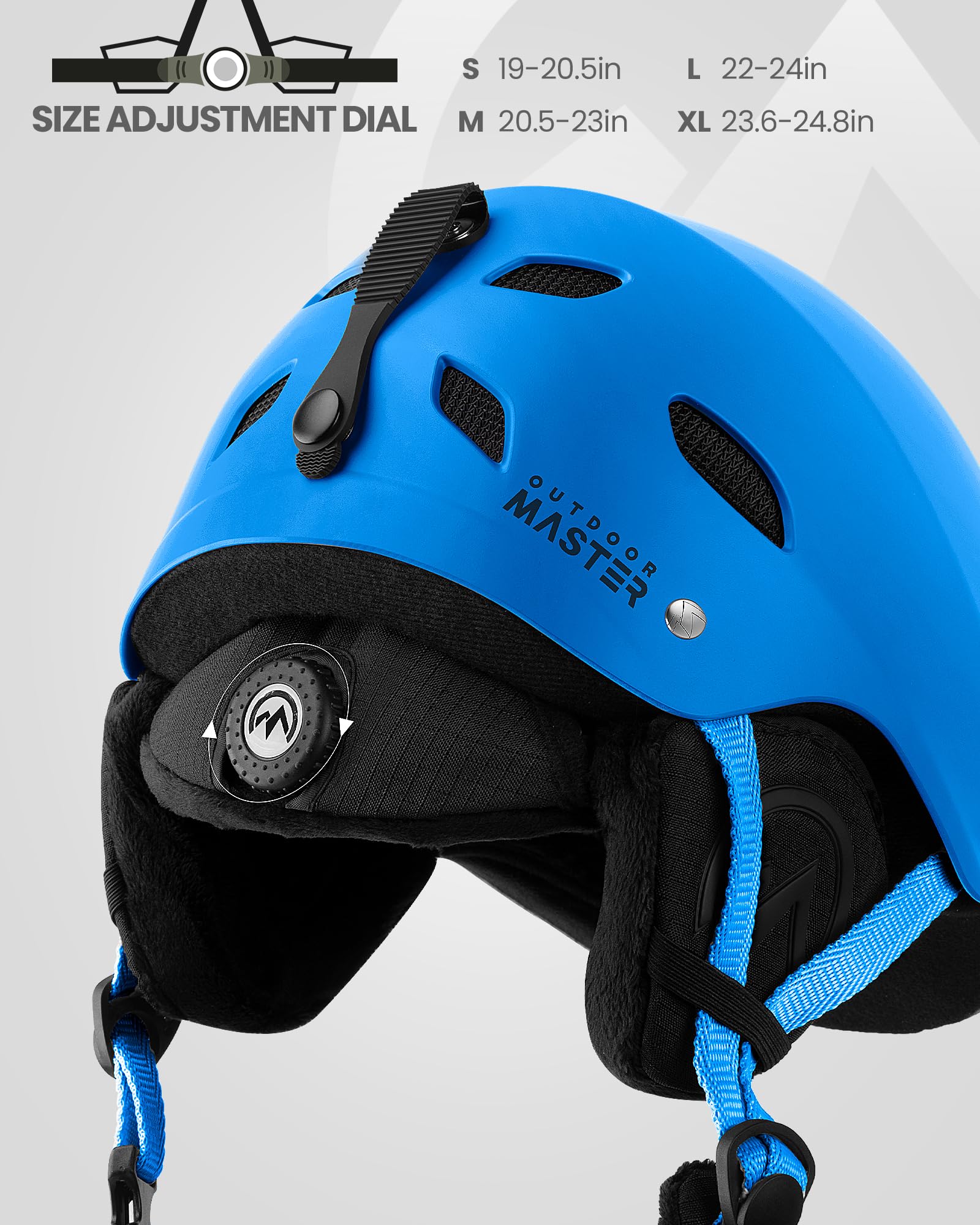 Foto 3 pulgar | Casco De Esquí Outdoormaster Kelvin Para Hombres, Mujeres Y Jóvenes, Color Azul - Venta Internacional.