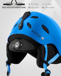 Foto 2 | Casco De Esquí Outdoormaster Kelvin Para Hombres, Mujeres Y Jóvenes, Color Azul - Venta Internacional.