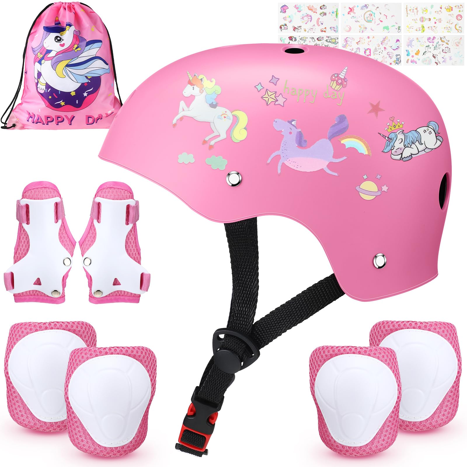 Casco De Bicicleta Syhood Kids Para Niñas Y Niños De 3 A 5 A 8 Años, Color Rosa - Venta Internacional. $903