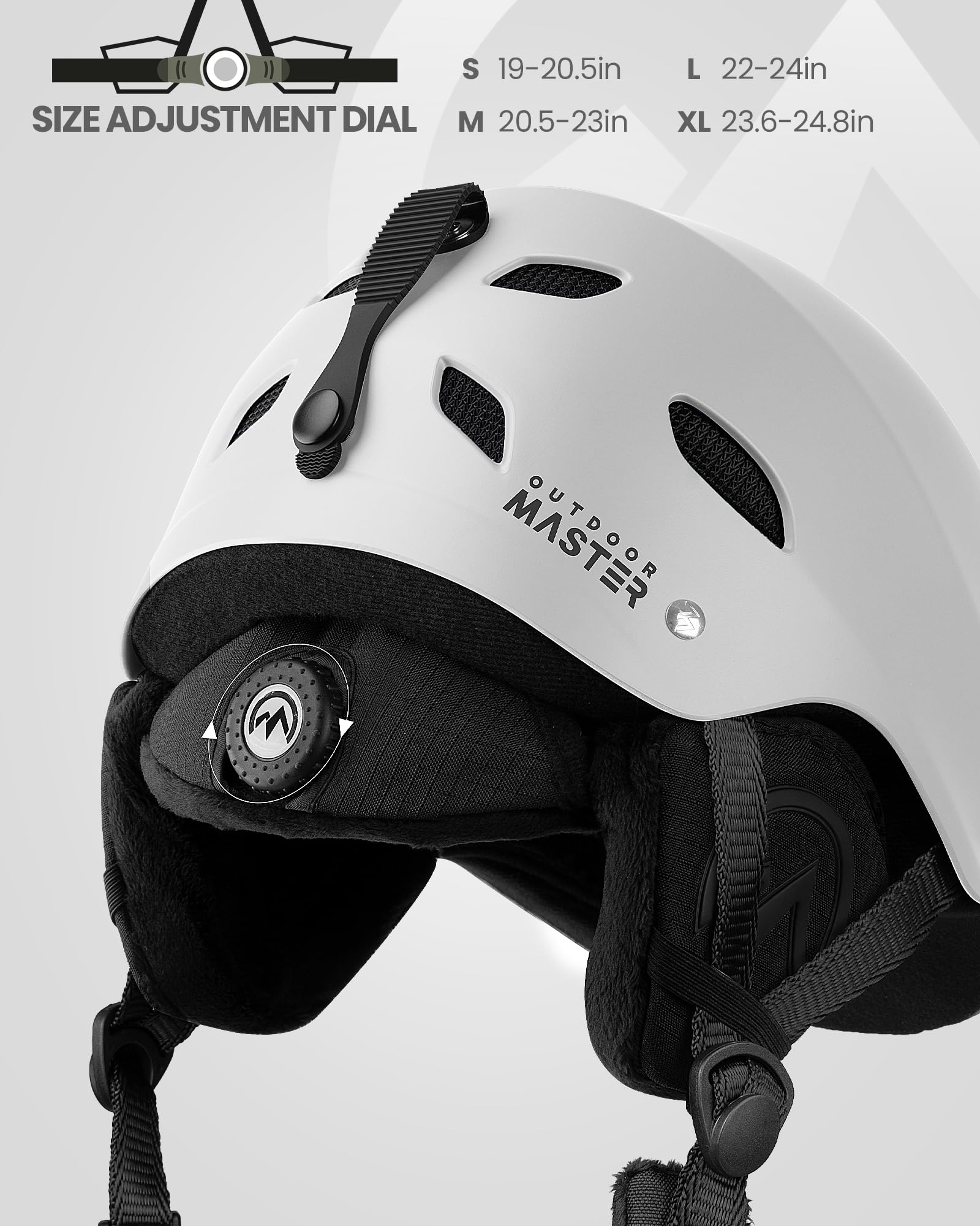 Foto 3 pulgar | Casco De Esquí Outdoormaster Kelvin Para Hombres, Mujeres Y Jóvenes, Color Blanco - Venta Internacional.