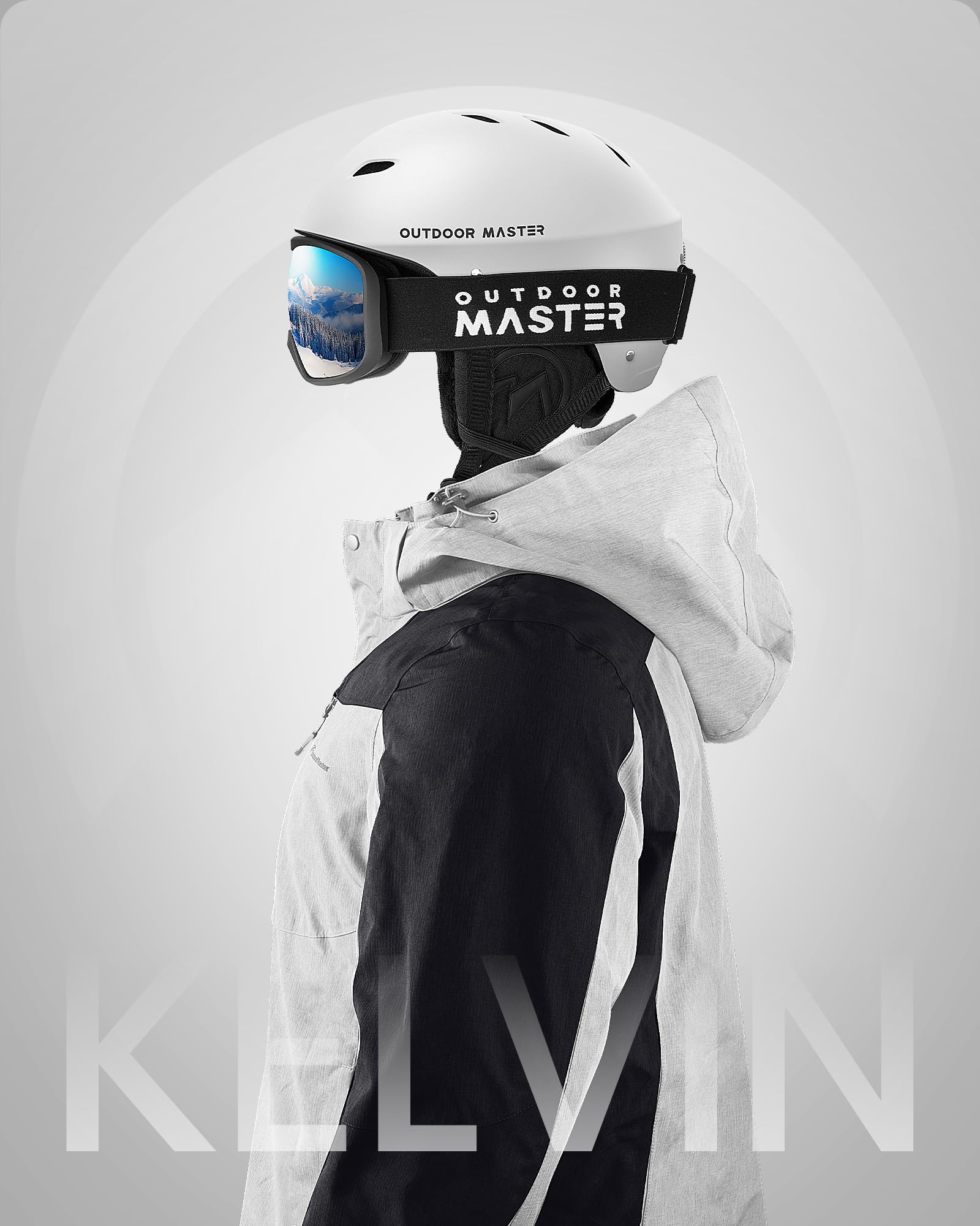 Foto 7 pulgar | Casco De Esquí Outdoormaster Kelvin Para Hombres, Mujeres Y Jóvenes, Color Blanco - Venta Internacional.