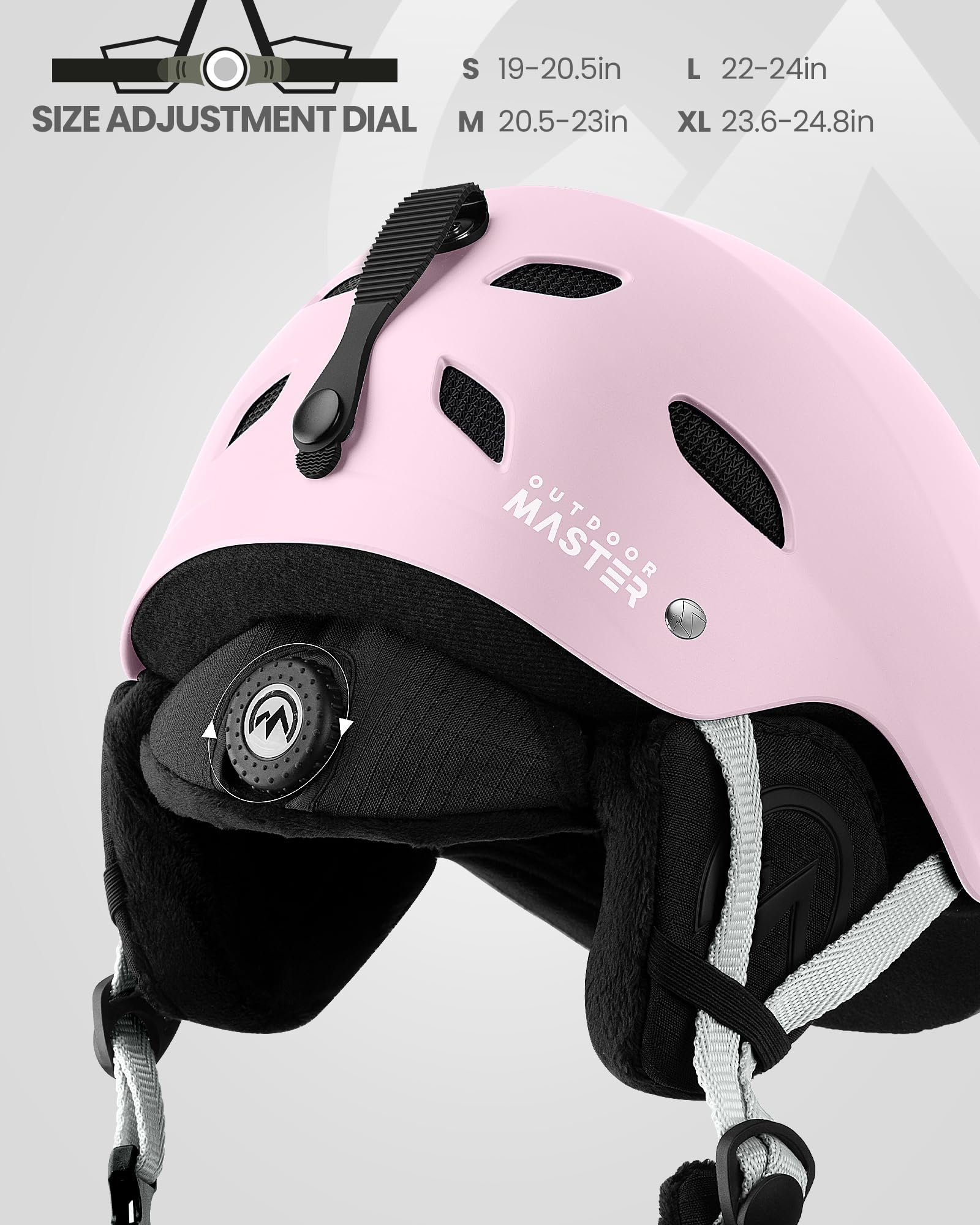 Foto 4 pulgar | Casco De Esquí Outdoormaster Kelvin Para Hombres, Mujeres Y Jóvenes - Rosa - Venta Internacional.