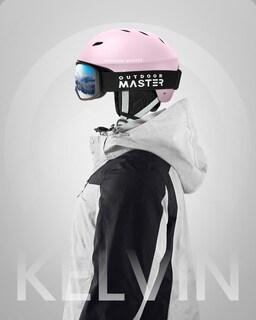 Foto 6 | Casco De Esquí Outdoormaster Kelvin Para Hombres, Mujeres Y Jóvenes - Rosa - Venta Internacional.