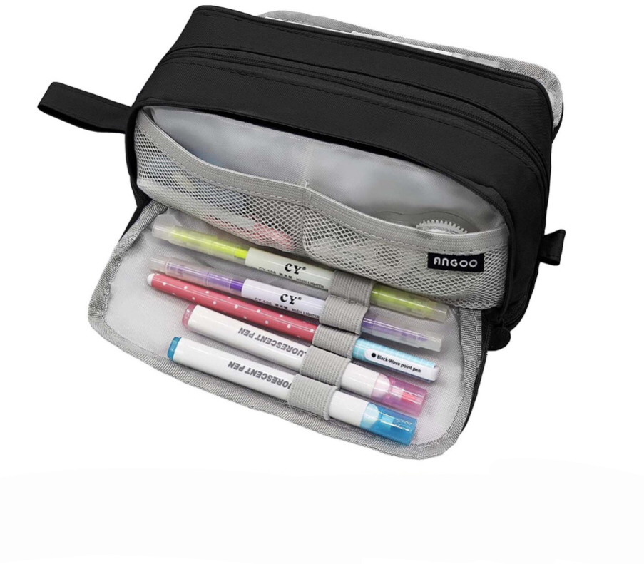 Foto 2 pulgar | Estuche Para Lápices De Gran Capacidad Caja Organizadora Negro