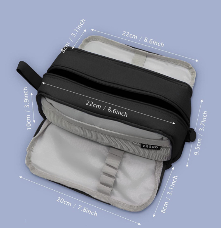 Foto 5 pulgar | Estuche Para Lápices De Gran Capacidad Caja Organizadora Negro