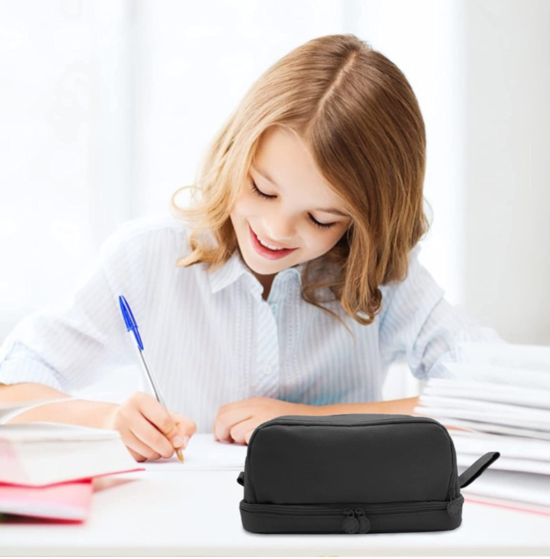 Foto 6 pulgar | Estuche Para Lápices De Gran Capacidad Caja Organizadora Negro
