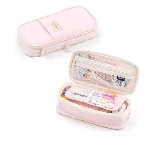 Lapicera Expandible Rosa de gran Capacidad para Organizar tus Útiles Escolares $414