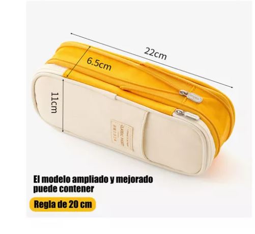 Foto 4 pulgar | Lapicera Expandible Rosa de gran Capacidad para Organizar tus Útiles Escolares