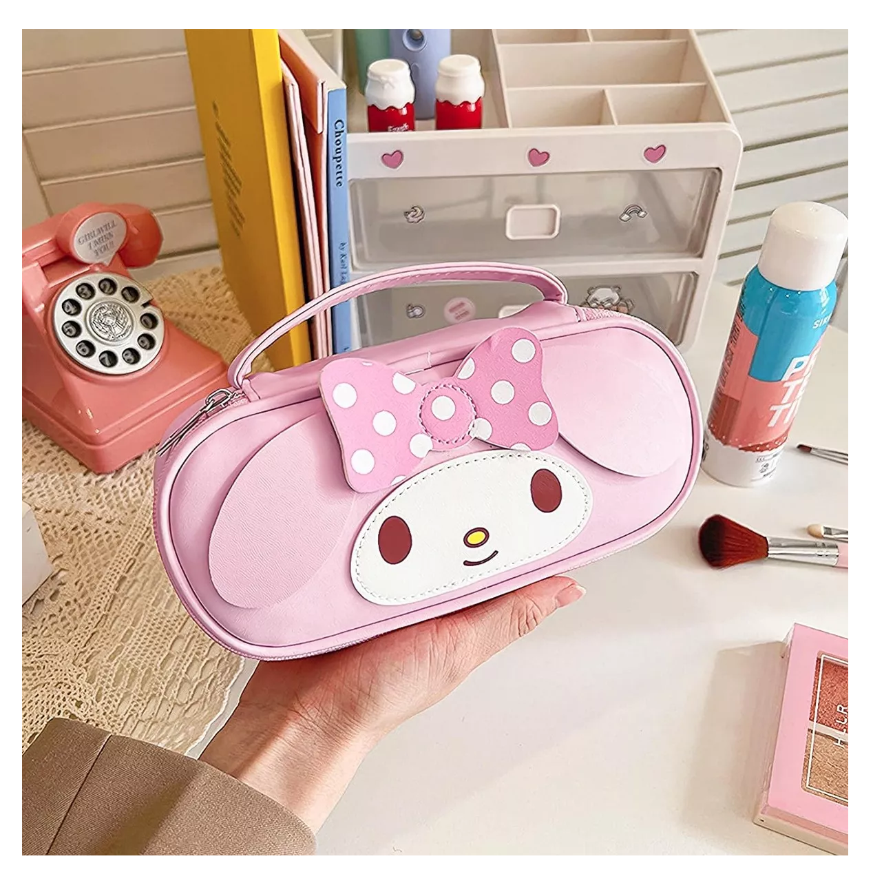 Foto 3 pulgar | Estuche Organizadora para Lapices Rosa