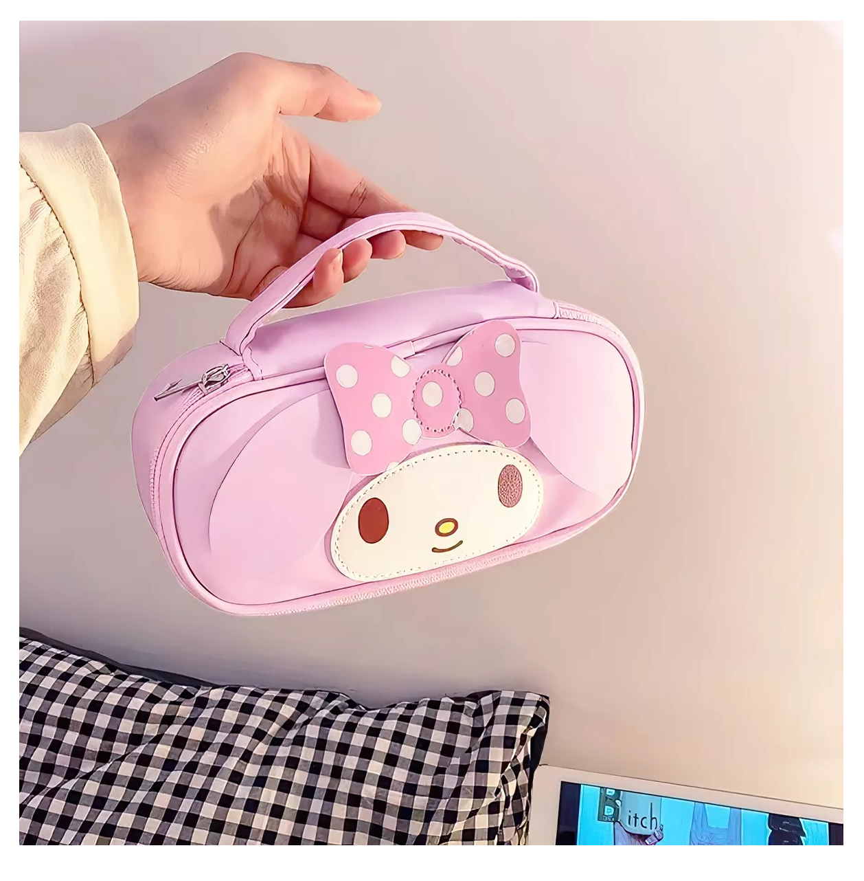 Foto 4 pulgar | Estuche para Lápices Rosa
