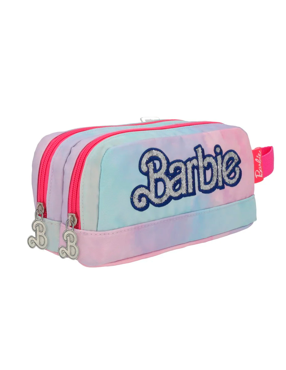 Foto 4 pulgar | Lapicera Escolar Barbie Rosa Multicolor Pencil Case