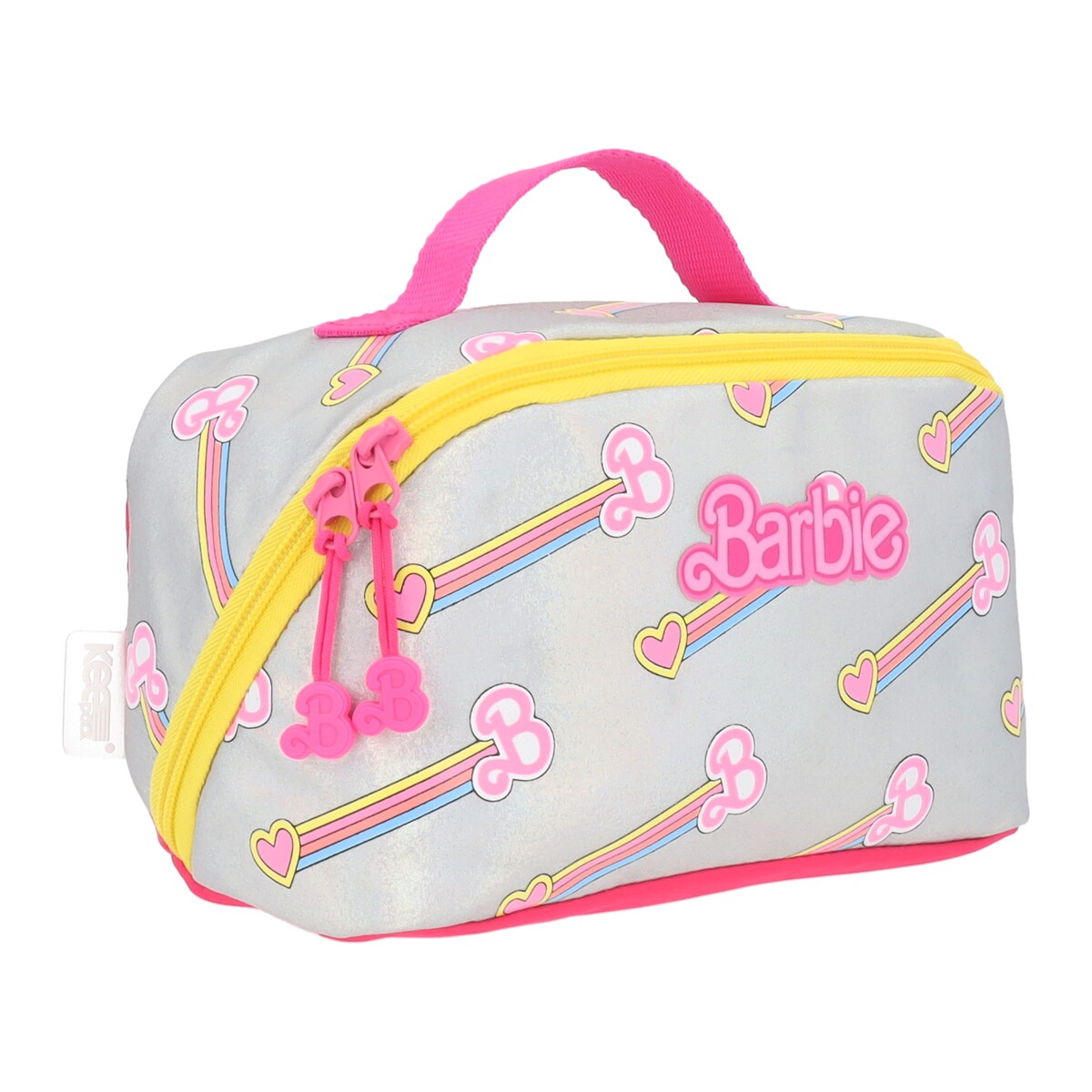 Foto 3 pulgar | Lapicera Escolar Barbie Plateado Brillante Pencil Case