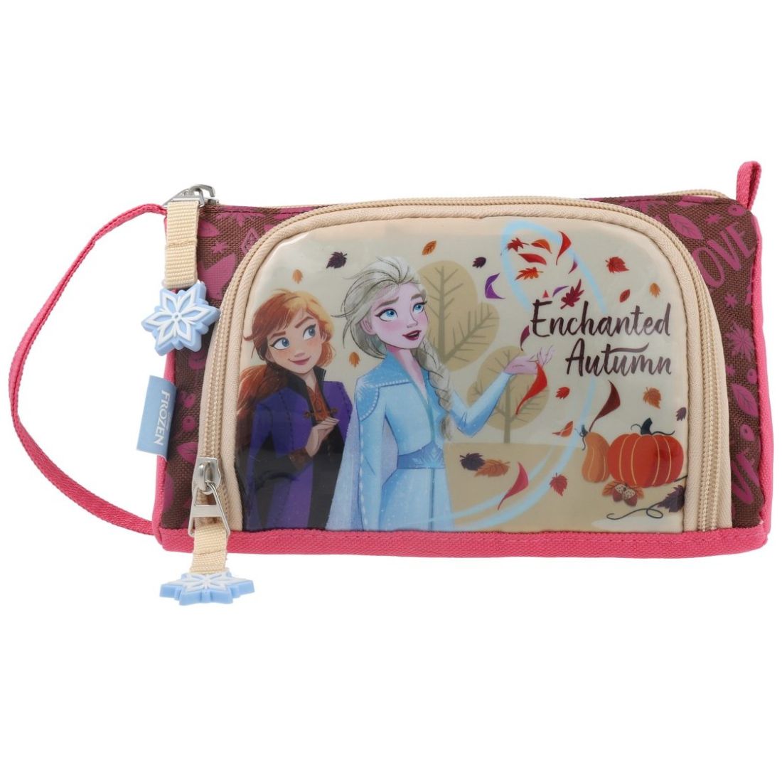 Foto 2 pulgar | Lapicera Escolar Frozen Elsa Anna Winter Disney Pencil Case