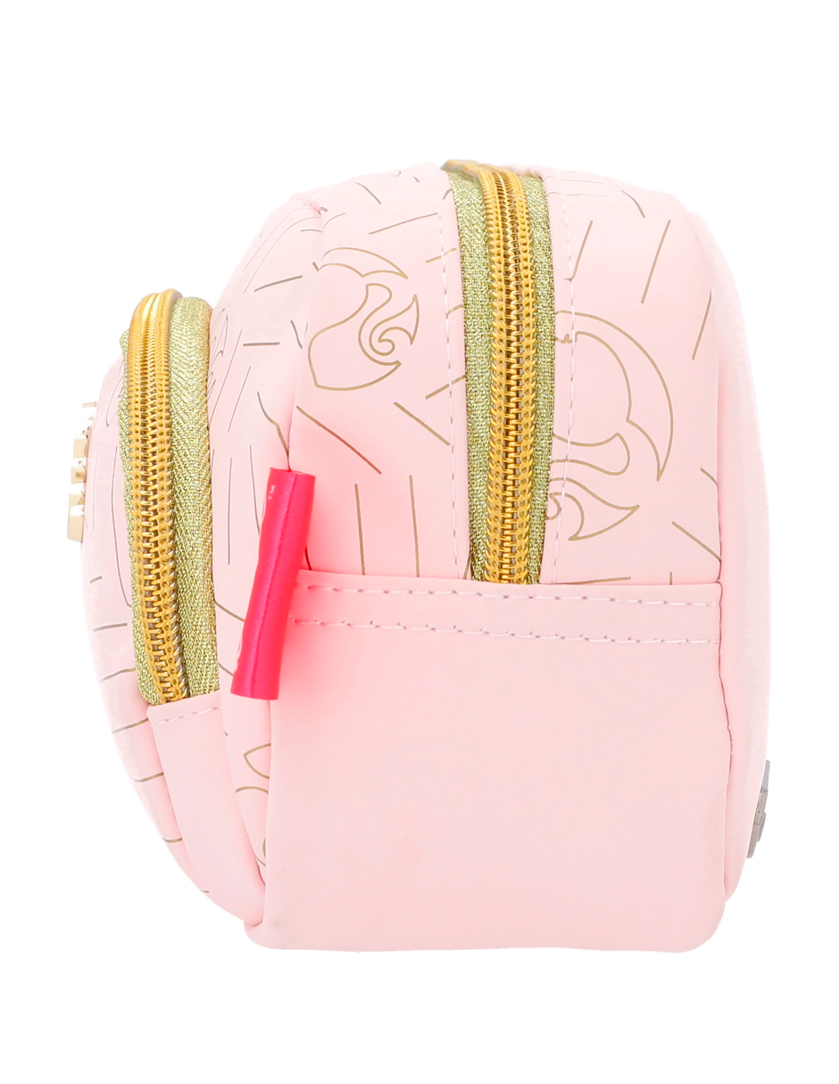 Foto 4 pulgar | Lapicera Escolar Barbie Rosa Dorado Estuchera Pencil Case