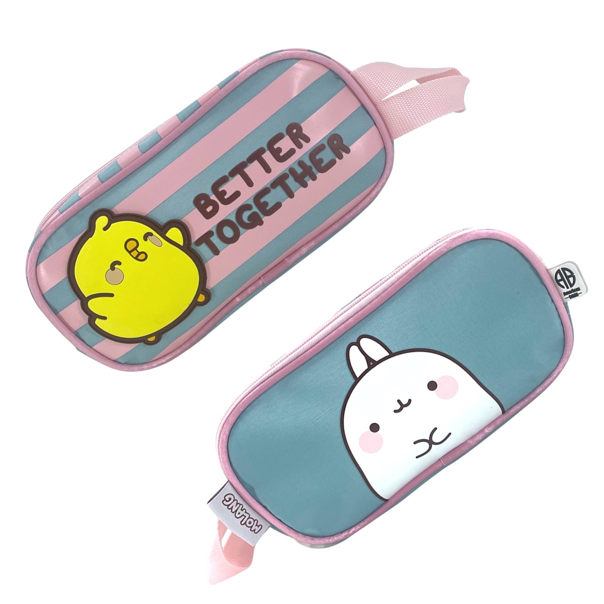 Lapicera Estuche Escolar Doble Cierre Licencia Molang And Piu Piu Color Menta