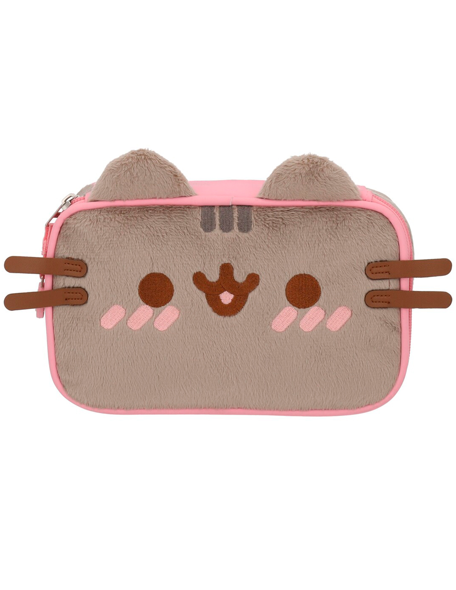 Foto 1 | Lapicera Escolar Gato Pusheen The Cat Gris Rosa Corazon