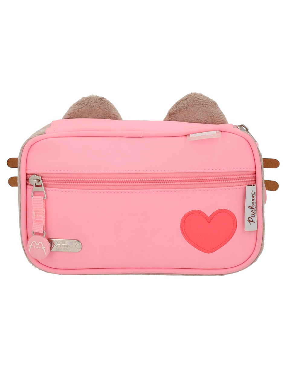Foto 5 | Lapicera Escolar Gato Pusheen The Cat Gris Rosa Corazon
