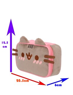 Foto 8 | Lapicera Escolar Gato Pusheen The Cat Gris Rosa Corazon