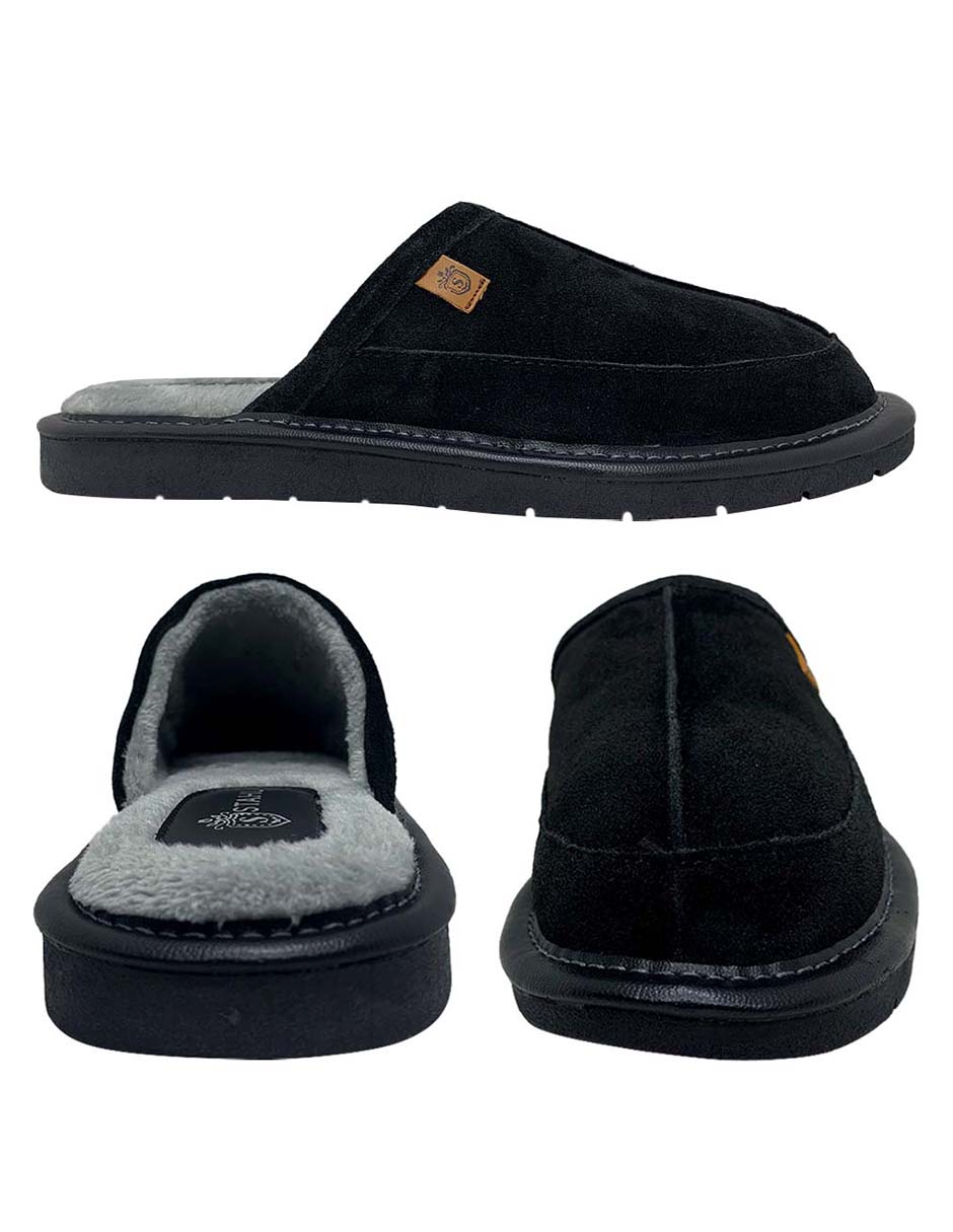 Foto 3 pulgar | Stahl Pantuflas Para Hombre De Gamuza Súper Calientitas Estilo Salto De Cama