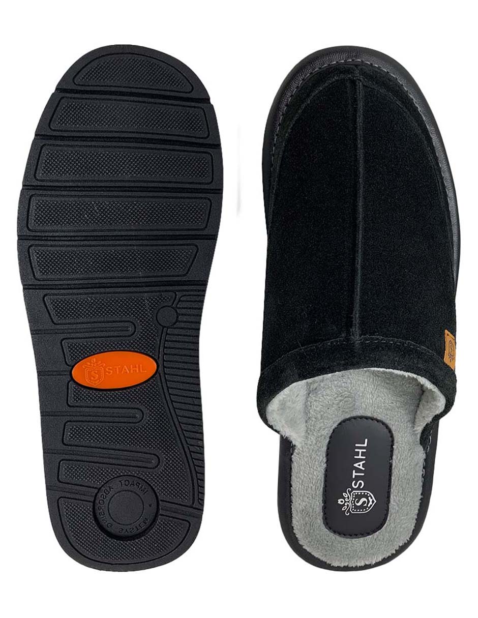 Foto 4 pulgar | Stahl Pantuflas Para Hombre De Gamuza Súper Calientitas Estilo Salto De Cama