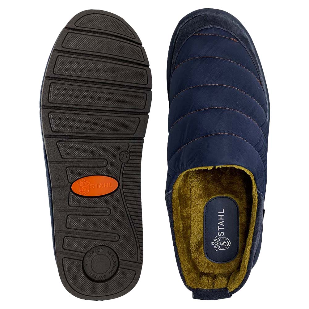 Foto 4 pulgar | Pantuflas Stahl 9638 Marino Térmicas Y Súper Cómodas Estilo Sueco Para Hombre