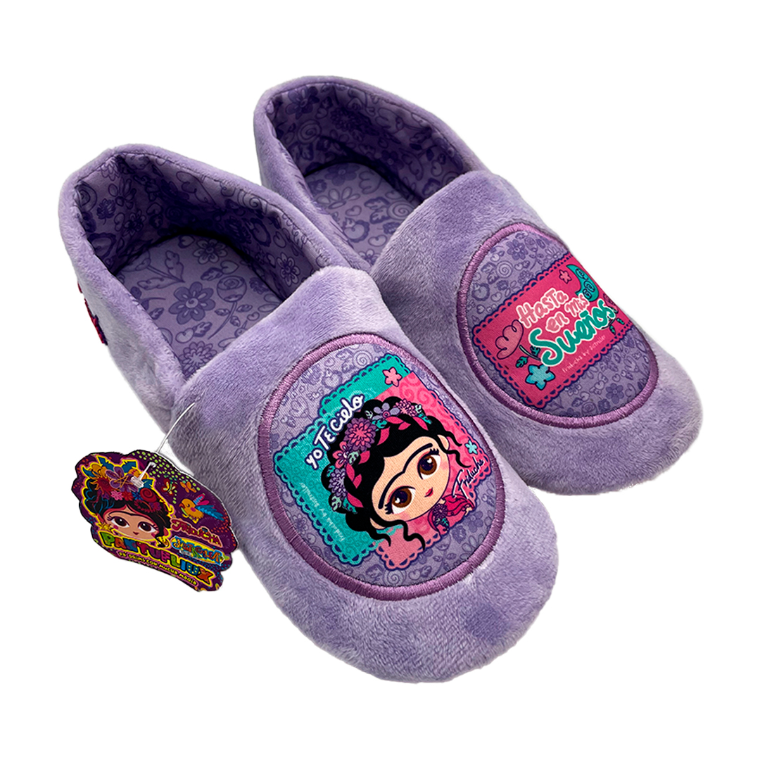 Pantufla Distroller Tipo Babucha Yo Te Cielo Hasta En Mis Sueños Color Purpura