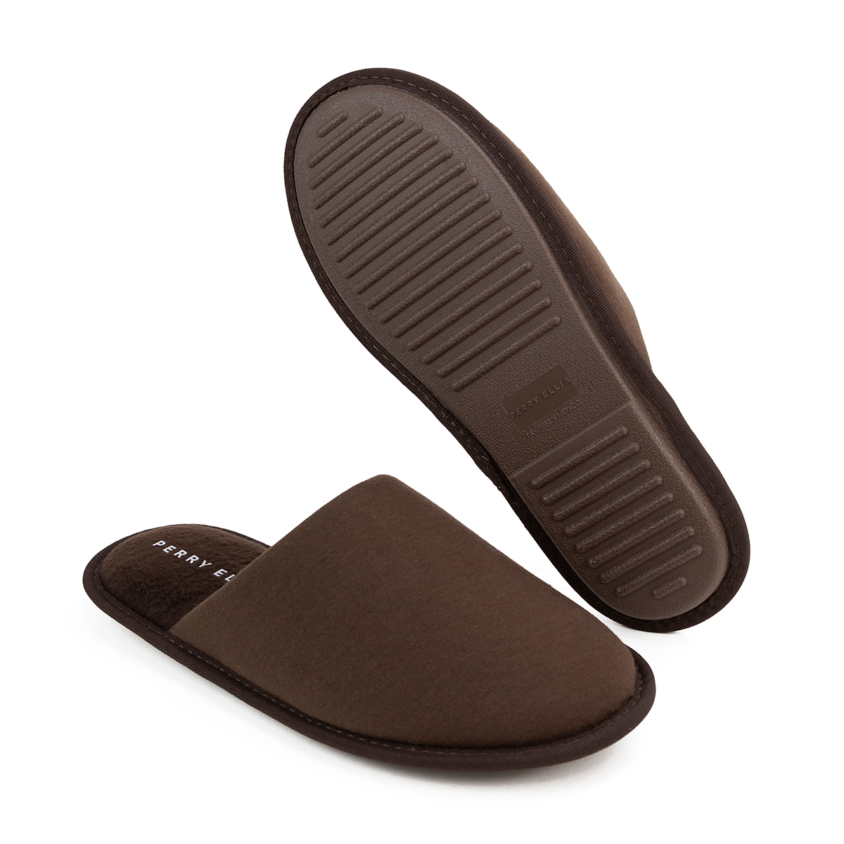 Foto 2 pulgar | Pantufla para Hombre Perry Ellis Terence Café