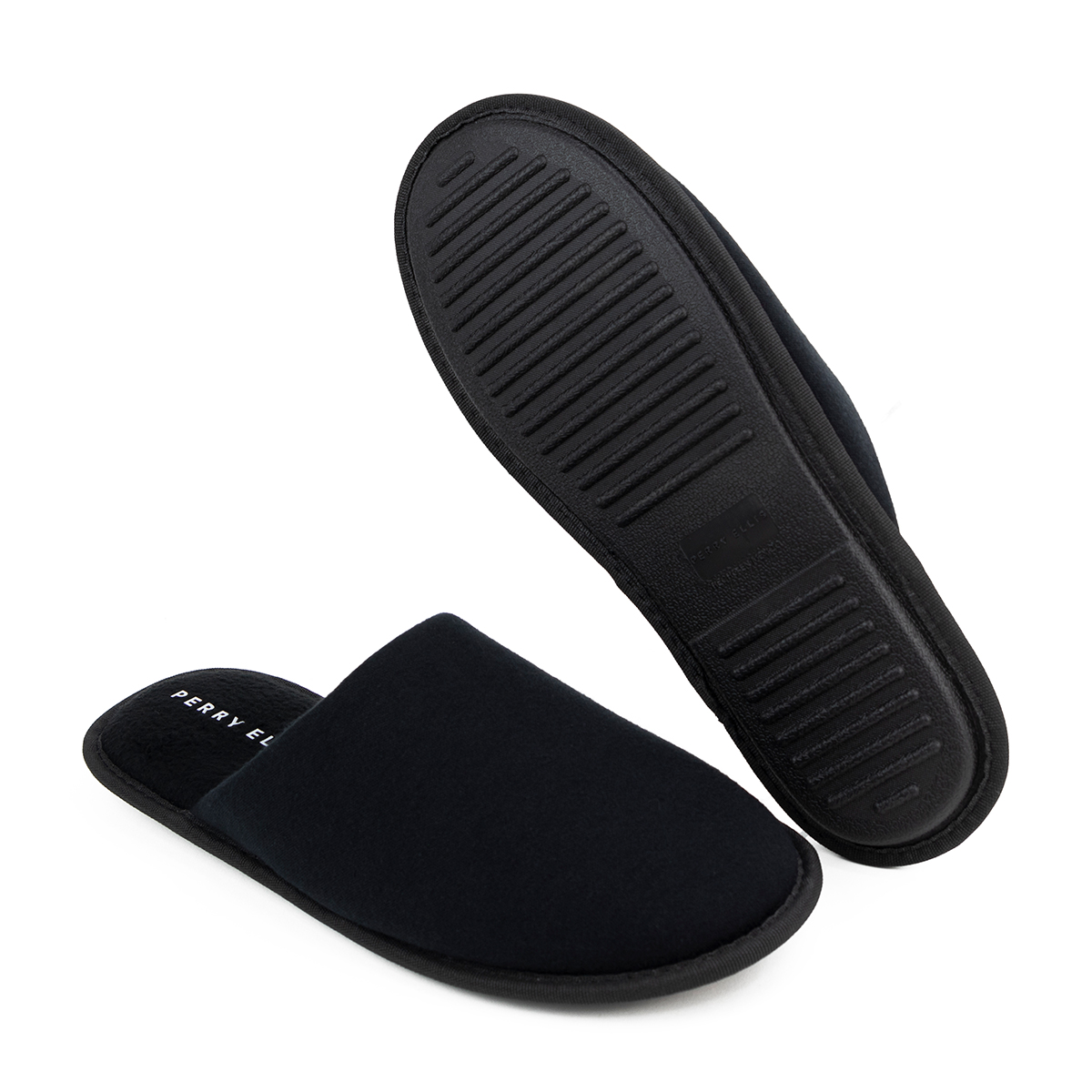 Pantufla Perry Ellis Terence Color Negro Para Hombre