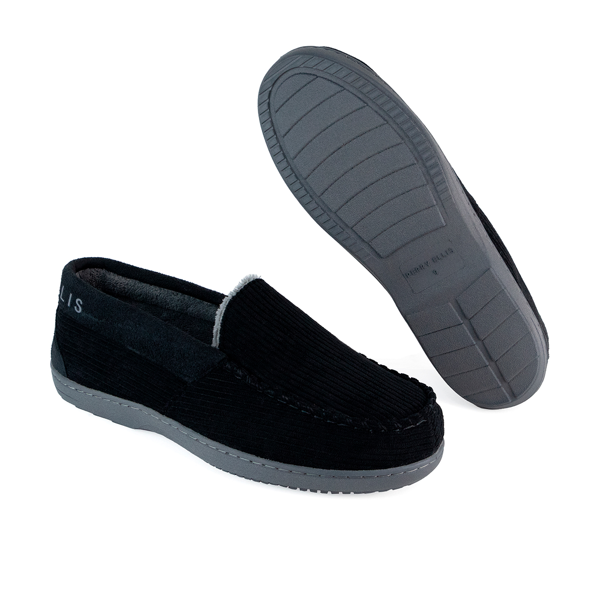 Pantufla Perry Ellis Keon Color Negro Para Hombre