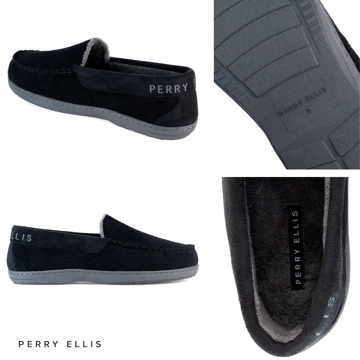 Foto 6 | Pantufla Perry Ellis Keon Color Negro Para Hombre