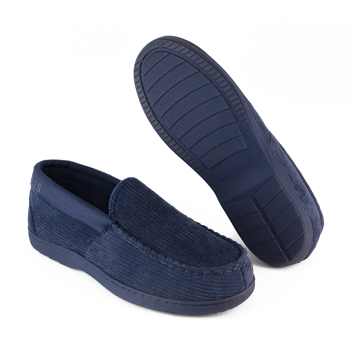 Pantufla Perry Ellis Keon Color Azul Marino Para Hombre