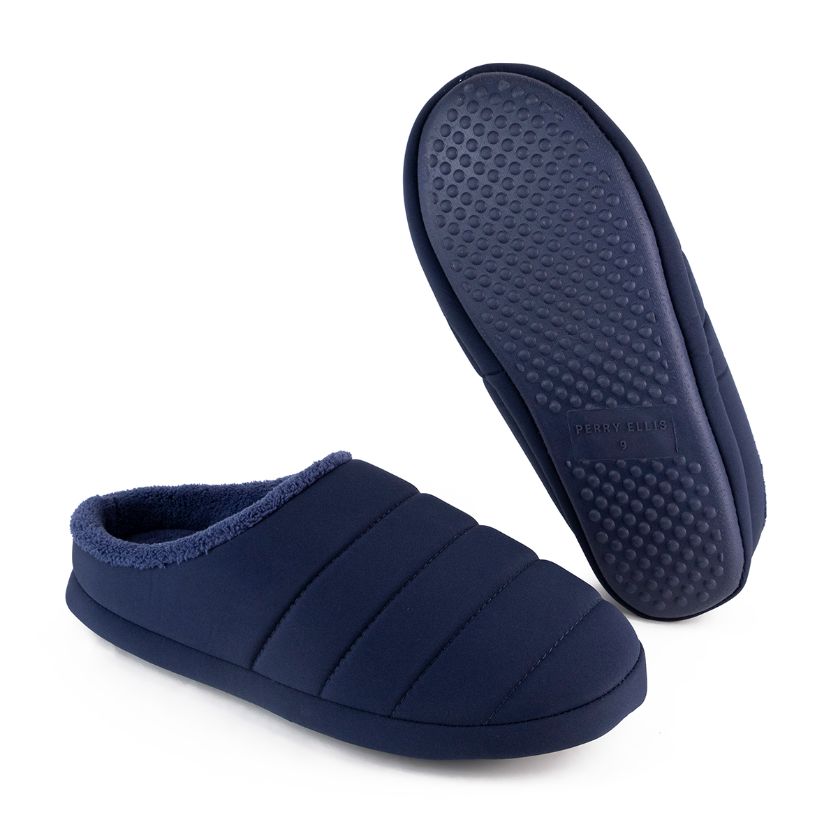 Pantufla Perry Ellis Diens Color Azul Marino Para Hombre