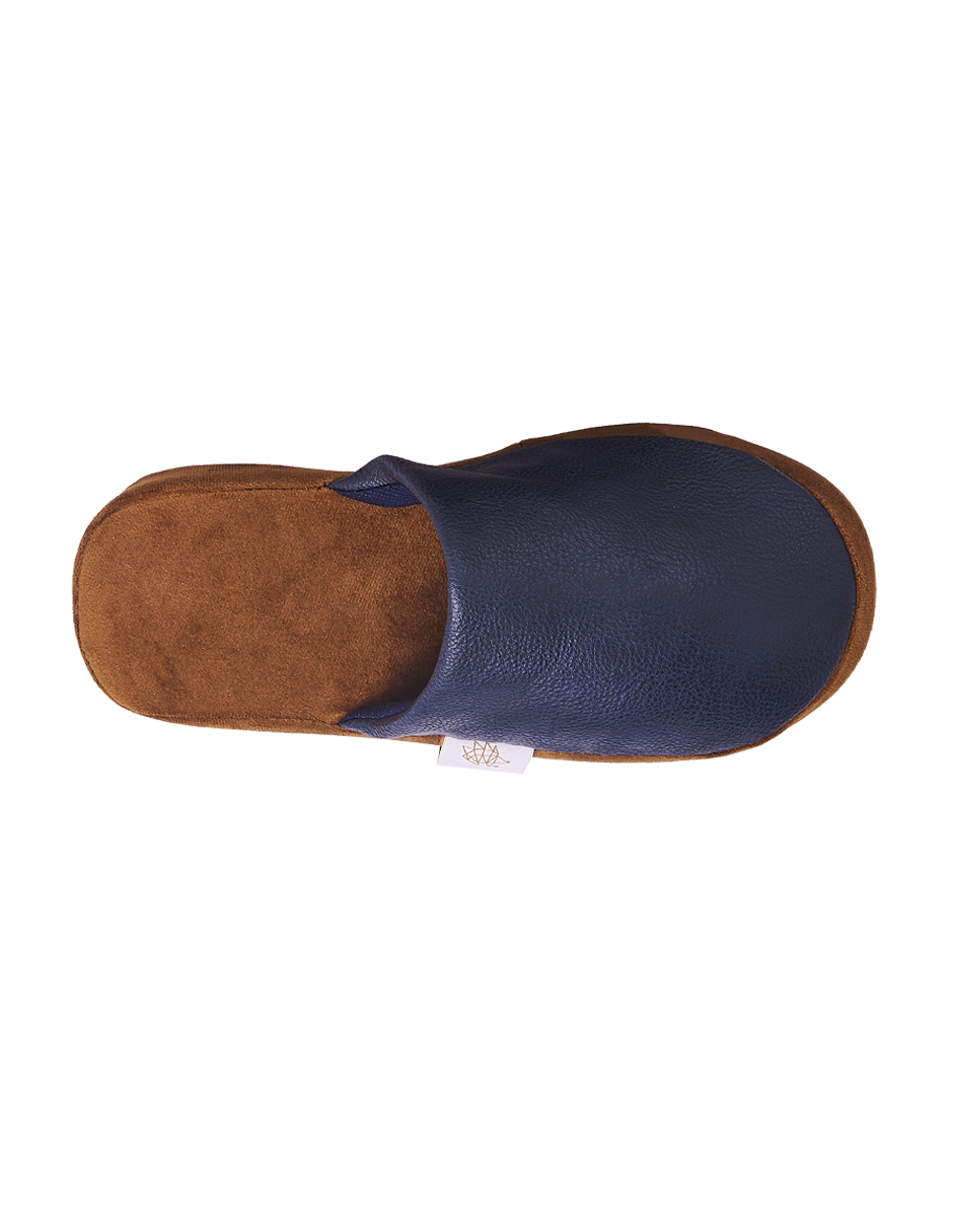 Foto 5 pulgar | Pantuflas Erizo Clothing Azul para Hombre