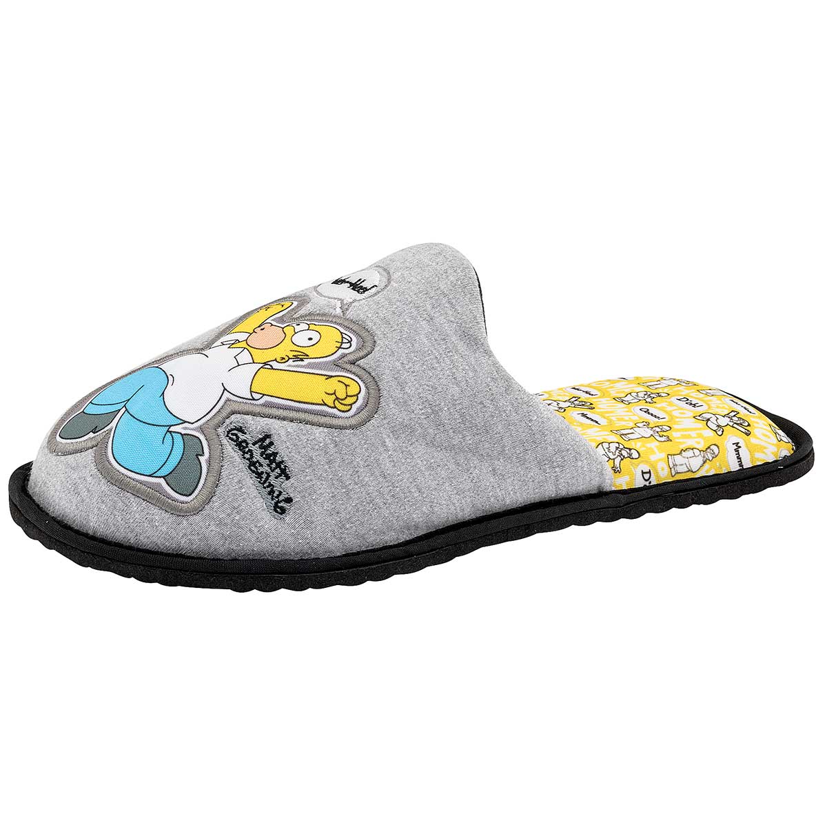 Foto 2 pulgar | Pantufla Arra Gris The Simpsons, Código 90169-1 para Hombre