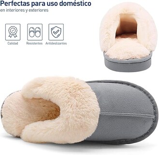 Foto 3 | Pantuflas Bluelander Gris Unisex