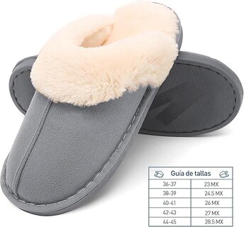 Foto 4 | Pantuflas Bluelander Gris Unisex