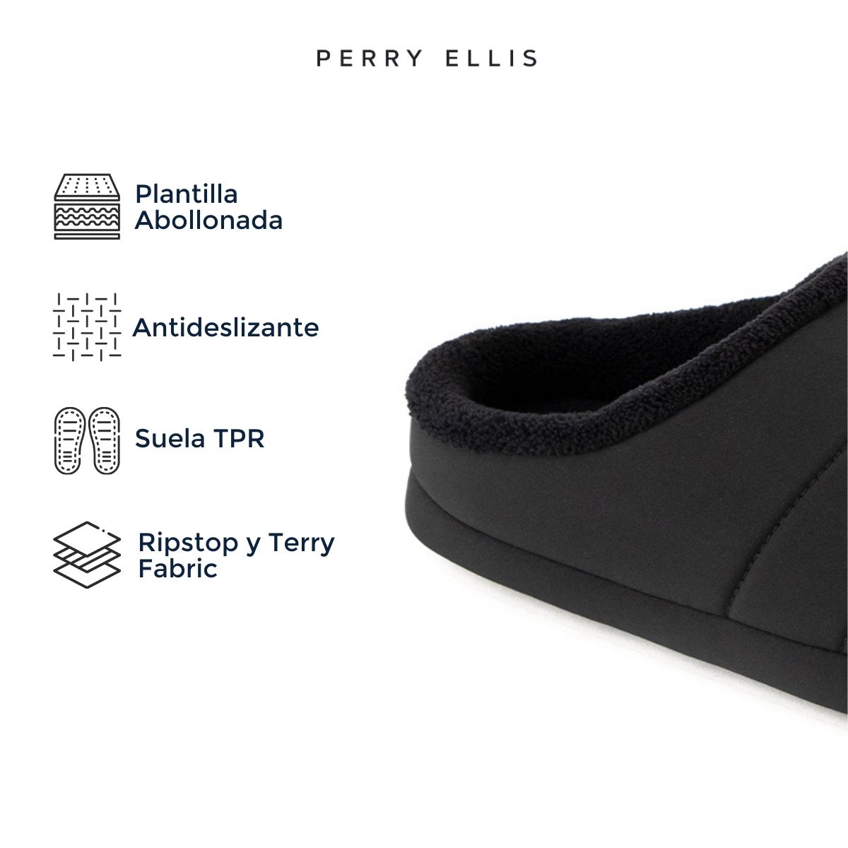 Foto 5 pulgar | Pantuflas Perry Ellis Styel Diens para Hombre