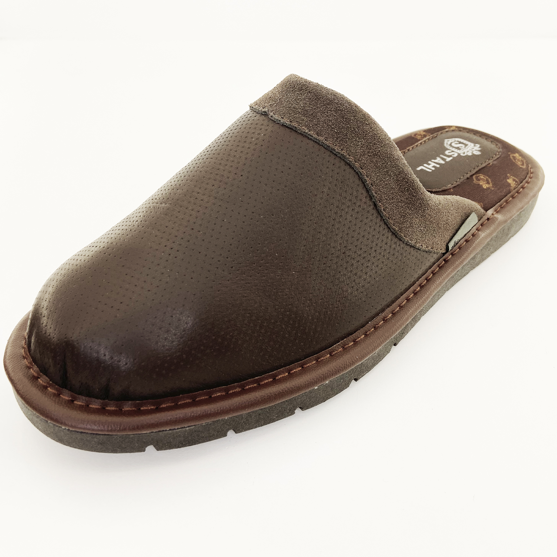 Foto 5 | Pantufla De Caballero De Piel Genuina Stahl