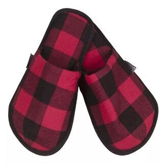 Foto 1 | Pantufla Color Rojo Cuadros Para Caballero Twins