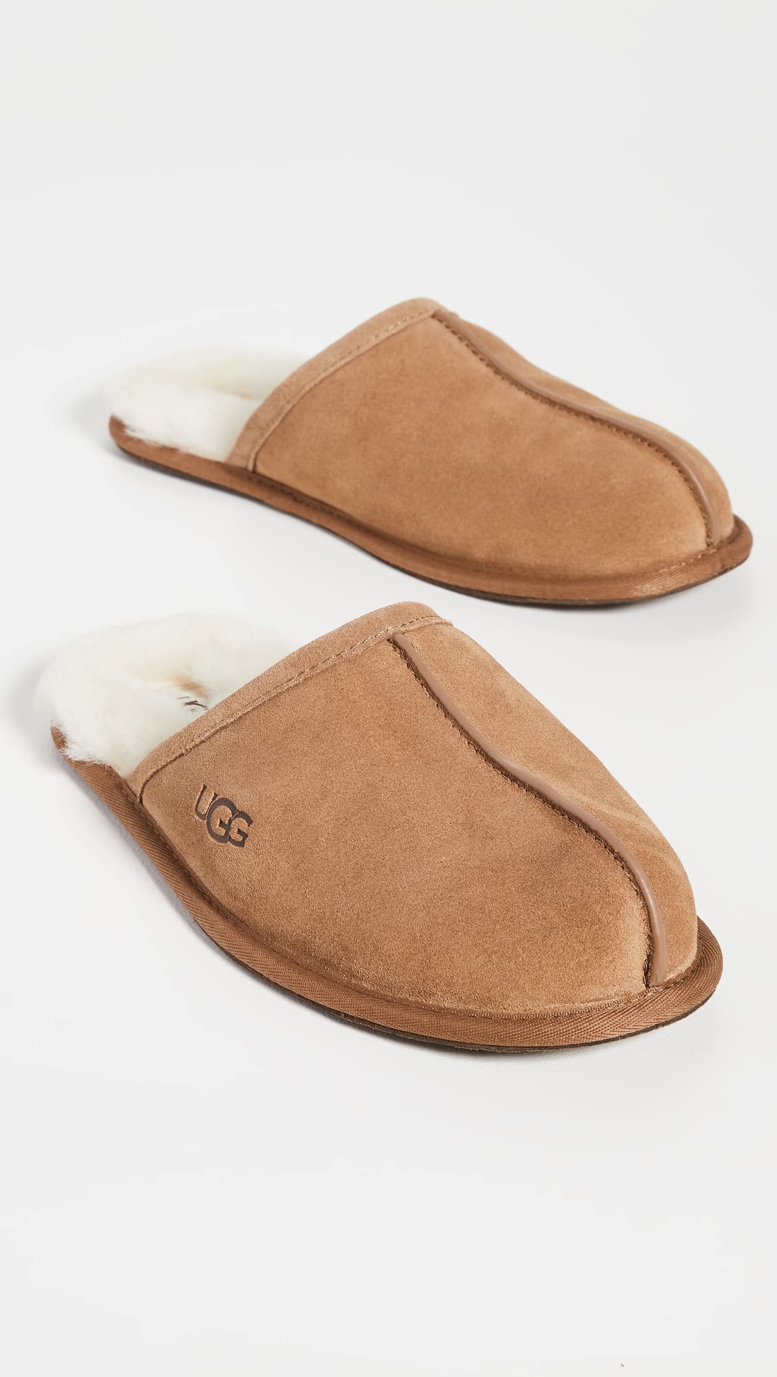 Foto 3 pulgar | Slipper Ugg Scuff Para Hombre, Piel De Plena Flor, Color Castaño - Venta Internacional.
